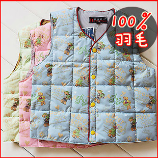  只想跑量 冬季儿童款羽绒马甲背心羽绒内胆男童女童100%羽毛！