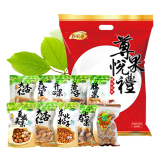  年货大礼包【新农哥】超值坚果零食 尊果悦礼大礼包1442g 包邮L3