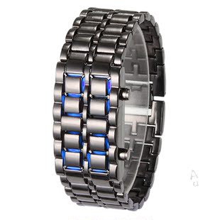  潮表团购手表 韩版时尚情侣手表 男表 熔岩防水LED电子手表8061