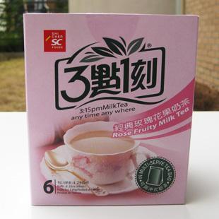  台湾三点一刻奶茶 3点1刻经典玫瑰花果奶茶 促销热卖批发价不包邮