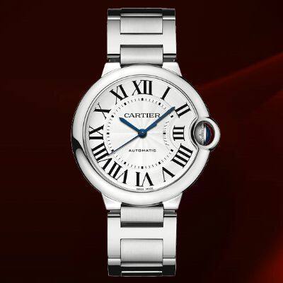 <em>卡地亚Cartier</em>2012新款女士/<em>手表</em>圆型精钢W69