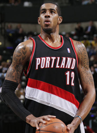 NBA 球衣 开拓者队 12号 阿尔德里奇 0号 利拉