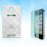韩国Sorak正品贴膜 苹果 iphone 4/4S 高清屏幕贴 保护膜 前后膜