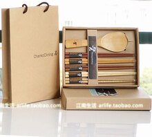 日本ChankoDining 原木筷子组合 礼盒套装 结婚庆回礼物 日式餐具