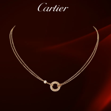 2011 Nueva Europa Cartier Cartier amor serie de oro rosa collar de diamantes collar de titanio