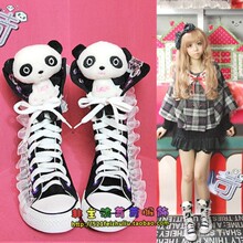 苛其灵 苛苛非主流女装服饰2011新秋冬装可爱女生 可爱卡通中筒靴