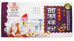  杭州特产 中华老字号 采芝斋 桂花莲子味 藕粉 速溶 525g西湖藕粉