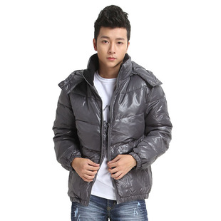  森马Semir 男士羽绒服男款可卸帽净色羽绒服 冬装男外套厚