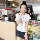时尚权威 韩国正品现货 Summer兔纯棉短袖T恤2012新款夏装女装