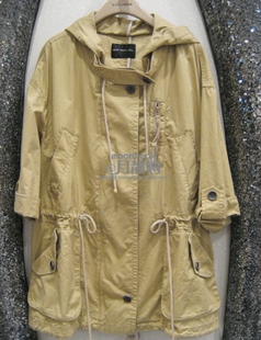 BASIC百家好评HOUSE 2012春休闲挽袖风衣HMJP225A专柜正品代购