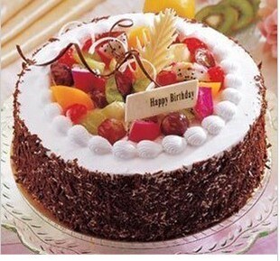  全国★济南鲜花蛋糕店水果巧克力慕斯生日蛋糕速递预定配送O19