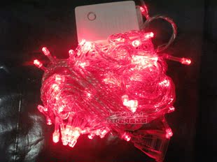  LED彩灯绳灯串LED圣诞灯饰节日彩灯婚庆灯装饰灯星星灯100L