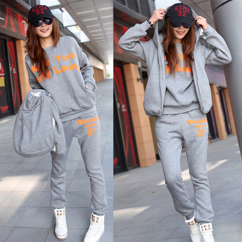 【多图】<em>女装卫衣三件套</em>加厚 - <em>女装卫衣三件套</em>