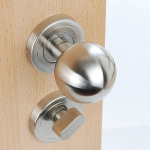 304不锈钢分体圆球型门锁室内门锁卧室房门球形锁 欧标6085大锁体