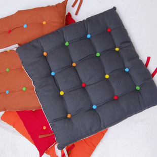 40 percent sales IKEA-style simple fashion double sided cotton cushion upholstery grey