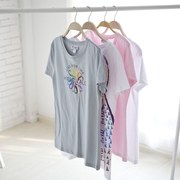大码女春夏装t-shirts韩版女生圆领短袖T恤衫女
