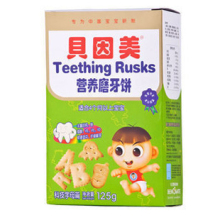 秒杀1元 贝因美 宝宝磨牙棒科技字母篇 125g 磨牙饼干7月中旬到期