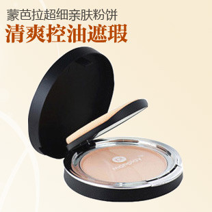 Recommended!monplay beautiful said Meng Bala Super fine powder oil-control Cover moisturizing with mirror powder puff 9,056