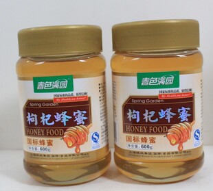  春色满园 国标蜂蜜 枸杞蜂蜜600克 国家食品安全认证产品