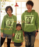 亲子装长袖秋装外套母女装母子装韩版秋装新款卫衣套装秋冬大码A