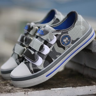  正品上海回力男童鞋 帅气迷彩儿童鞋 魔术贴儿童帆布鞋3131