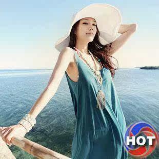 冲四皇冠 特价 沙滩帽女 大沿帽 草帽  海边遮阳帽 夏天帽子