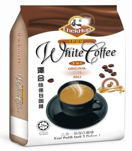  【天猫超市】马来西亚进口 泽合怡保原味3合1白咖啡 600g/袋