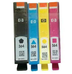彩帝 惠普HP564墨盒 hp564墨盒整套出售4色 HP B110a一体机