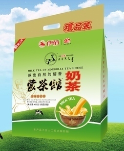  内蒙古特产伊佰奶茶 蒙茶馆 原味甜奶茶 400克 20小包 2袋包邮