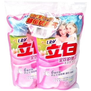 Liby 立白 全效护理 高浓度洗衣液 替换装 500g*2