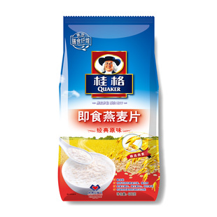  【天猫超市】桂格即食燕麦片经典原味400克/袋 杂粮粗粮无糖食品