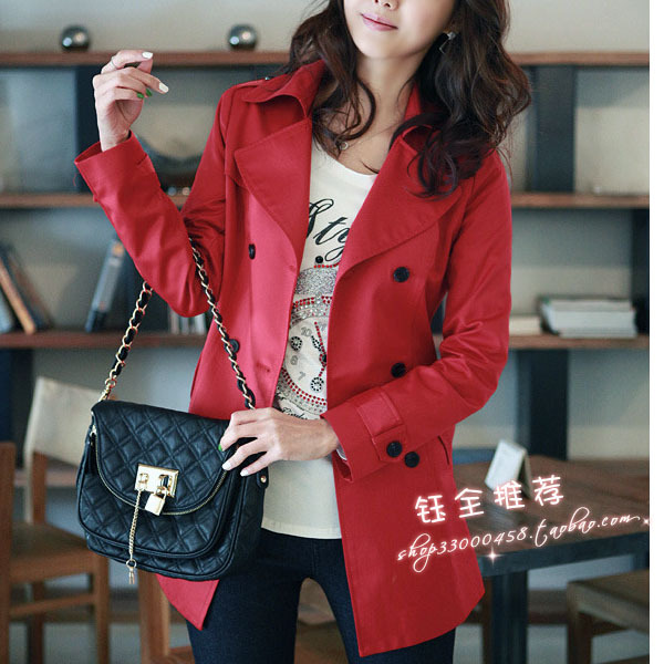 *ANAM韩国大码女装代购**OL双排扣洋气修身风衣**加大码|msdalam kategori Butik wanita / wanita, wanita saiz besar - dari Buy2taobao.com untuk memberikan perkhidmatan ejen Taobao profesional membeli