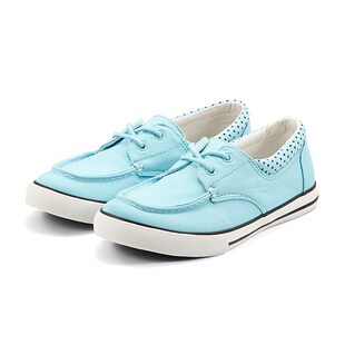 VANCL where  customer Eslite genuine Betty girl-sailing a solid color canvas shoes light blue