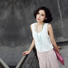 2011秋夏新款 欧美宽松休闲舒适 四季百搭 高端打底雪纺背心 女