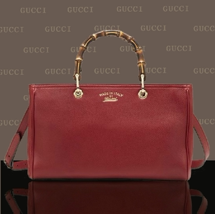 香港正品代购 2013新款CUCCI 酷奇女包牛皮竹