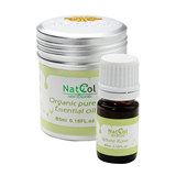 natcol有机白玫瑰单方精油5ml 美白去皱纹 护肤按摩香薰精油正品
