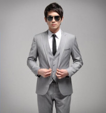 超赞 Dior新款男士3D修身灰色西服套装 CF182