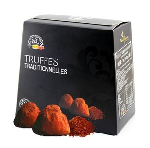  比利时进口零食品德菲丝/德菲斯松露巧克力黑色传统1000g特价