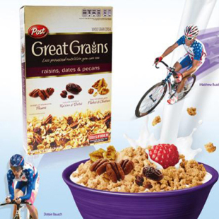  美式早餐 营养麦片 即食 宝氏post 多谷物麦片(提子核桃夹心)453g