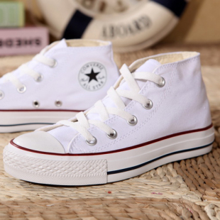  新款专柜正品匡威 帆布鞋经典款中帮白色 all star正品男鞋女鞋
