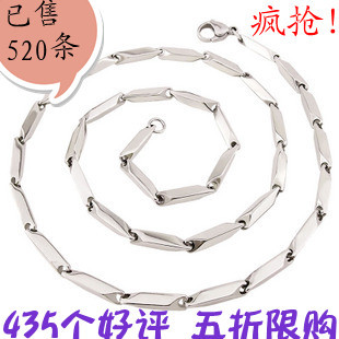  韩国多切面长短款锁骨链男项链钛钢韩版时尚夸张 饰品 包邮不褪色