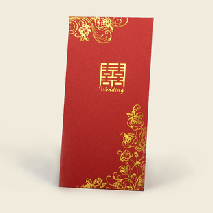 唯卡正品 婚礼大红包袋个性蝴蝶扣礼金袋创意结婚香港利是封批发