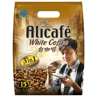  【天猫超市】马来西亚进口速溶咖啡啡特力3合1白咖啡 600g/袋