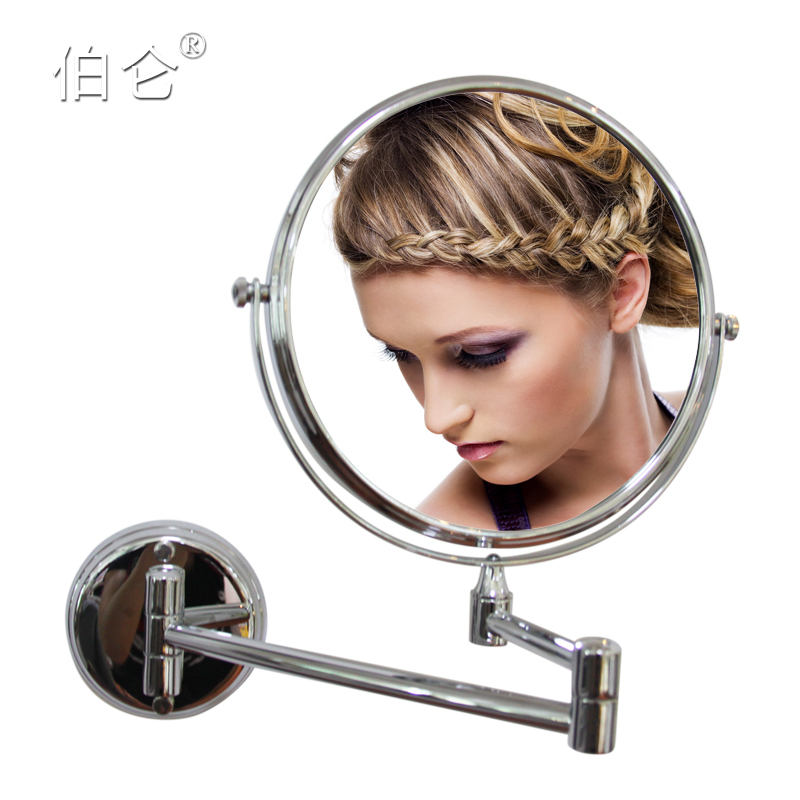 Chamberlin Two-sided fold Beauty Mirror 3 times magnifier Cosmetic mirror Mirror Wall hanging Bathroom Mirrorin the Residential furniture , Mirrors , Mirror category - from Buy2taobao.com to provide professional Taobao agent buy service