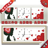 感恩回赠 宜家绣艺十字绣 甜心 三联钟表（送机芯）限时 限量