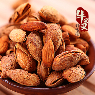  浙江特产坚果零食 牛叉叉 特级薄皮 奶油巴旦木200克