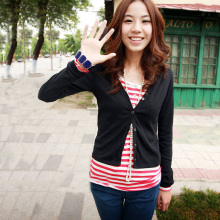 as安都2012春新款女装超人气爆款百搭修身长袖开衫针织衫99840210