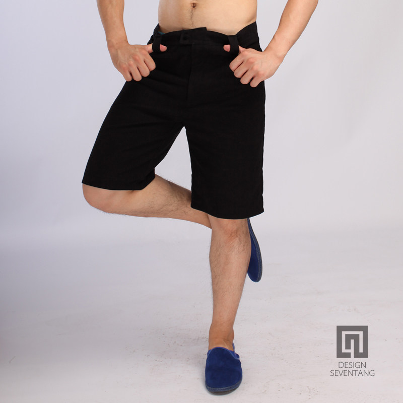 柒唐夏装新款<em>潮男短裤</em> <em>男士</em>唐装<em>五分裤</em>休闲短