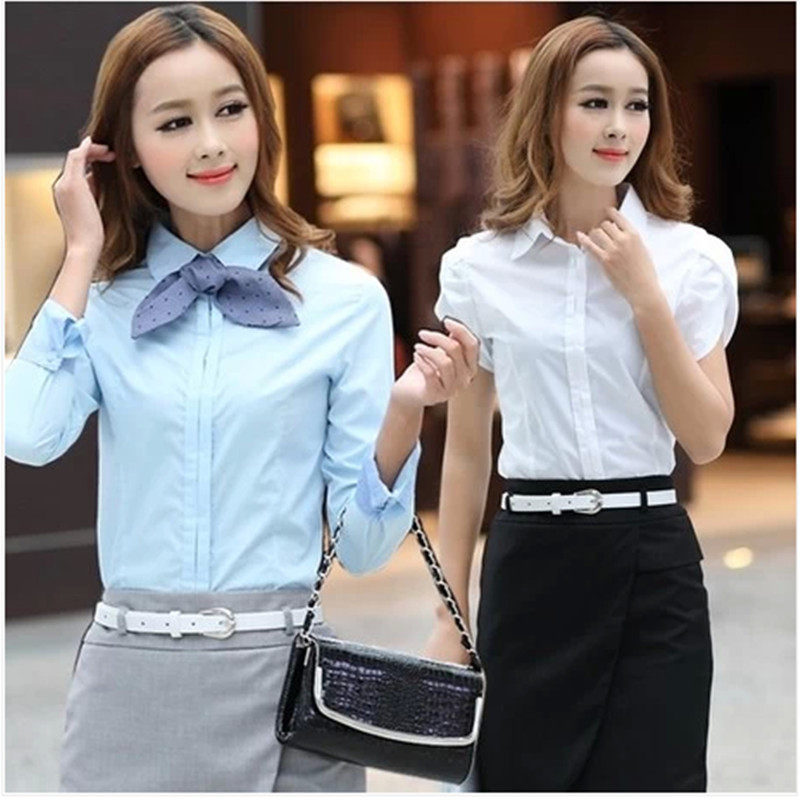 2014夏装职业装套裙女装套装修身衬衣女工装套裙正装ol工服女短袖