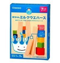 日本和光堂WAKODO婴儿营养牛奶威化饼/磨牙最佳/7个月宝宝起用